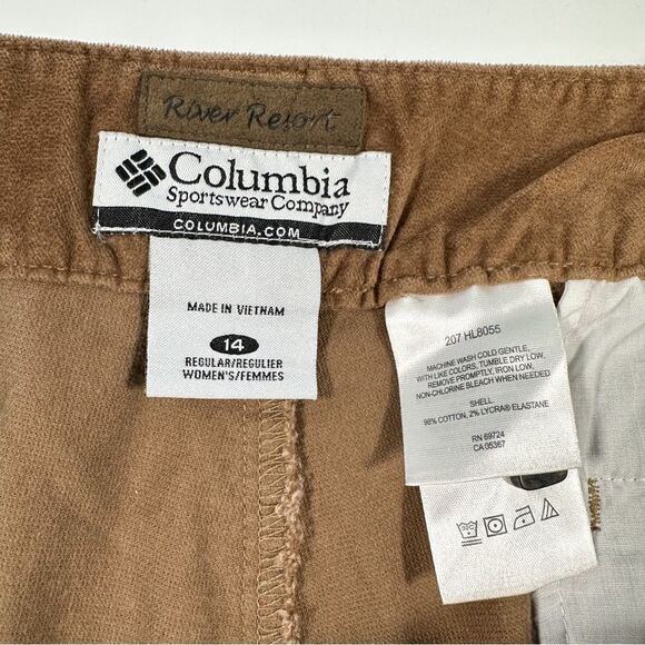 Columbia Womens 14 River Resort Heather Ridge Delta Straight Leg Corduroy Pants - Picture 8 of 16